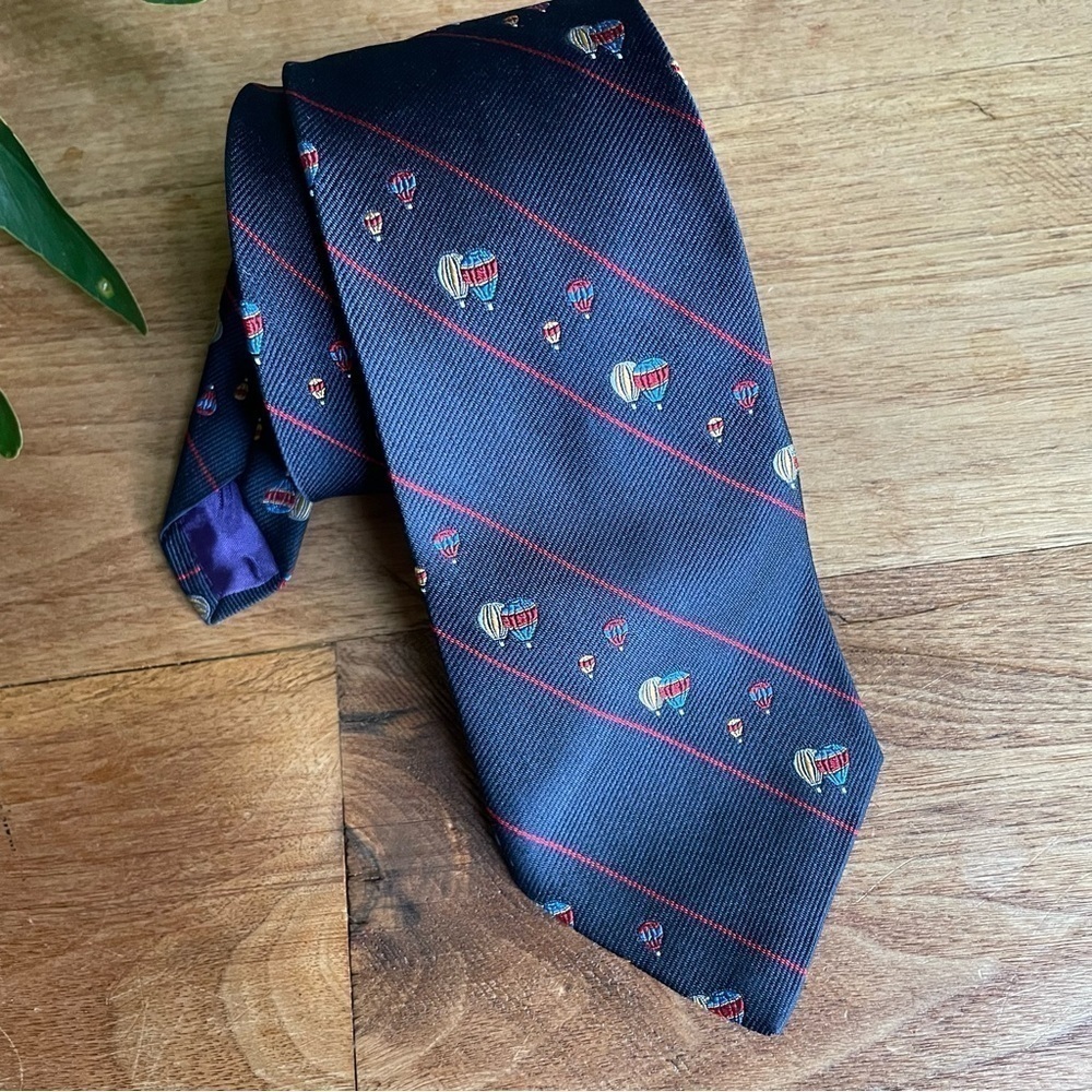 Vintage H. P. Scott Hot Air Balloon Novelty Silk Men’s Tie
